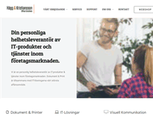 Tablet Screenshot of haggkristiansson.se